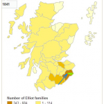 Elliot 1641 Scotland name distribution