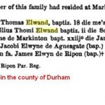 Robertus Elwand son of Thomas Markington