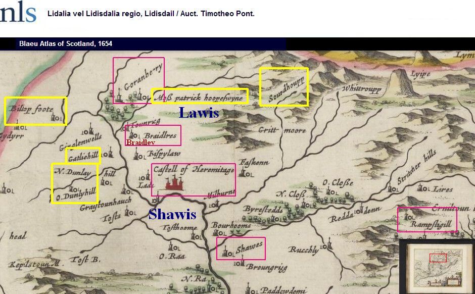 Lawis Shawis map