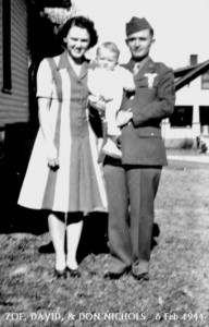 Zoe Dave & Don Nichols 1944