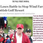 Stopping wind farm at Hermitage Castle is difference than Golf Resort