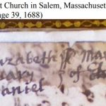 First Church of Salem, MA, in 1688