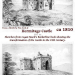 Hermitage Castle ca1810 in1868