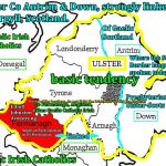 Armstrong Elliott Ulster Anglican Presbyterian Co Fermanagh, Antrim, Down basic tendency map