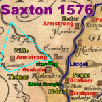 Saxton 1576 map