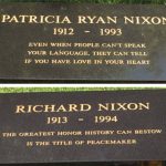 Pat and Richard Nixon stones