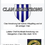 Clan-Armstrong-tartan-and-clan-badge-in-German