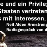 Niel Armstrong radio German translation lunar surface.