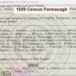 1659 Census Fermanagh County Ulster Ireland