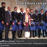 clan Elliott tartan kilts guys