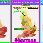 Saxon Anglia surname Sturgeon Sherman Swan migration