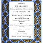 Robert Bruce Armstrong History of Liddesdale TO Sir Walter Elliot of Wofellee