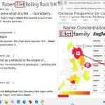 Robert Ellet Boiling Rock NH 9-16-2024 Google with Elet-Ellot 1841 Eng census surname map.