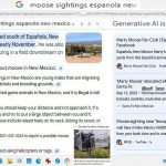 moose sightings espanola new mexico 9-14-2024 Google AI